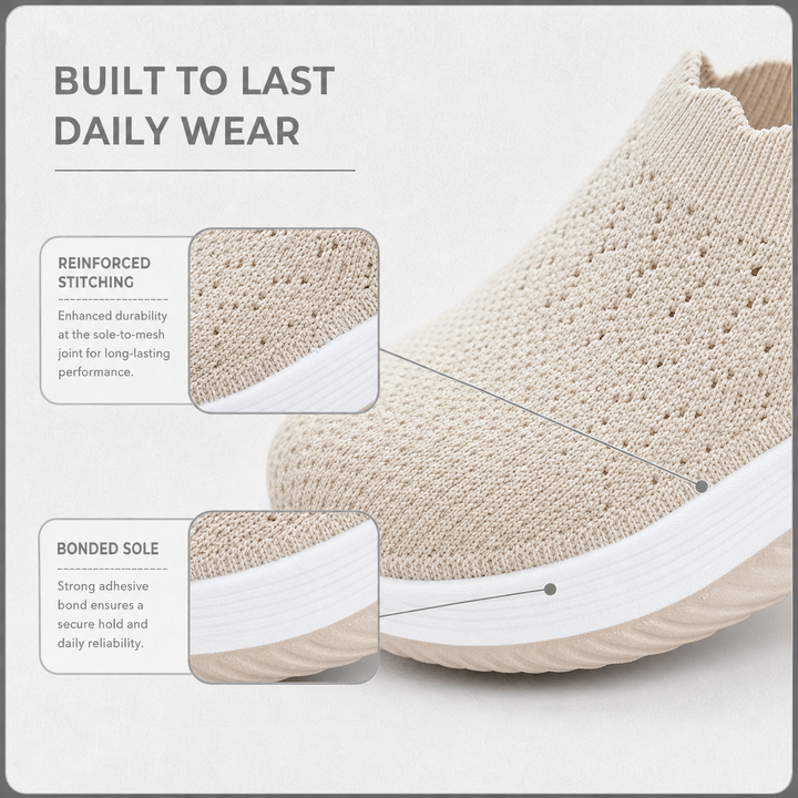 Cushioned Slip-On Walking Shoes for Women, Lightweight and Breathable 4