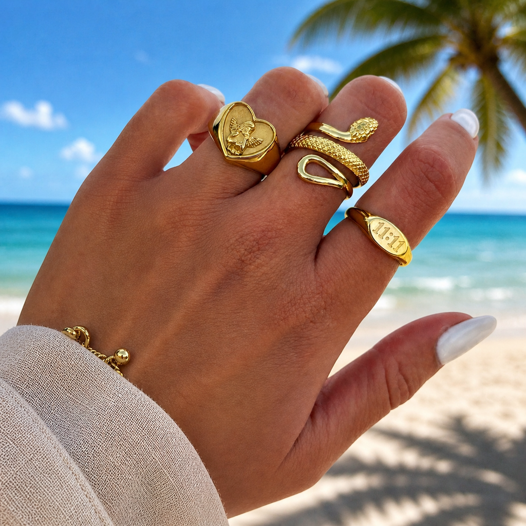 Detailed Snake Ring (Adjustable) 4