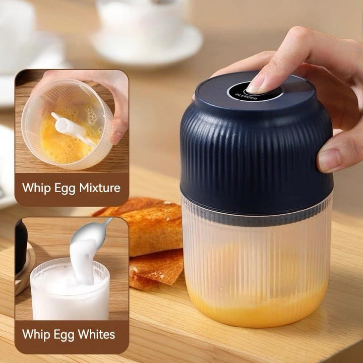 USB Rechargeable Mini Food Chopper with 4 Stainless Steel Blades, 300ml Bowl 3