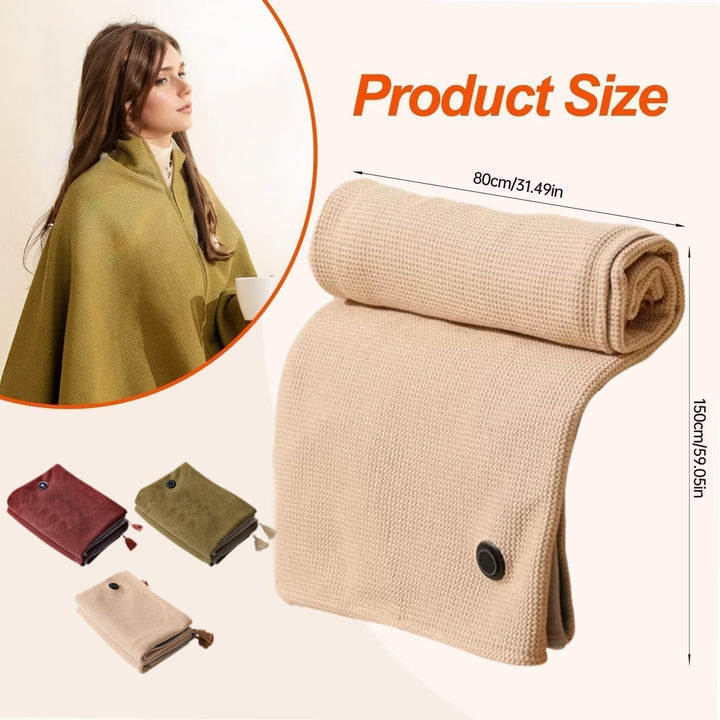 Cozy Heated Shoulder Wrap with Zipper 8