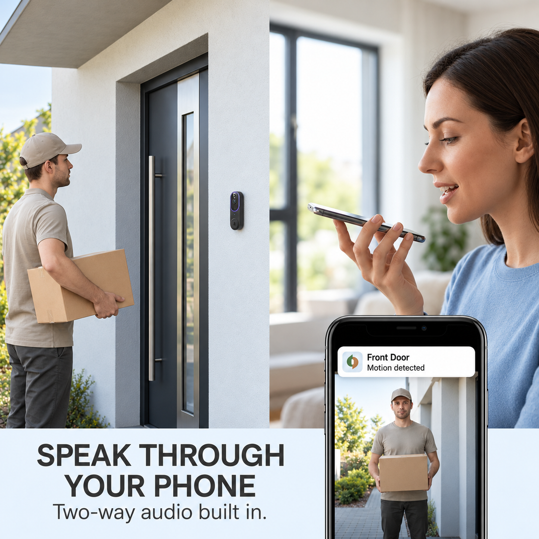 Smart Doorbell Camera with Two-Way Audio, Night Vision and Free Cloud Storage 3