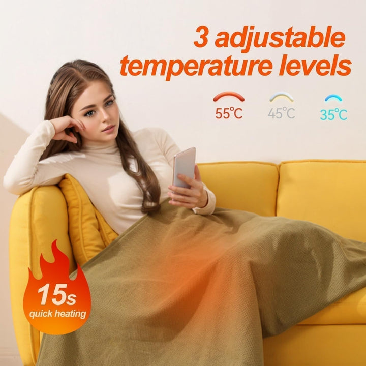 Cozy Heated Shoulder Wrap with Zipper 5