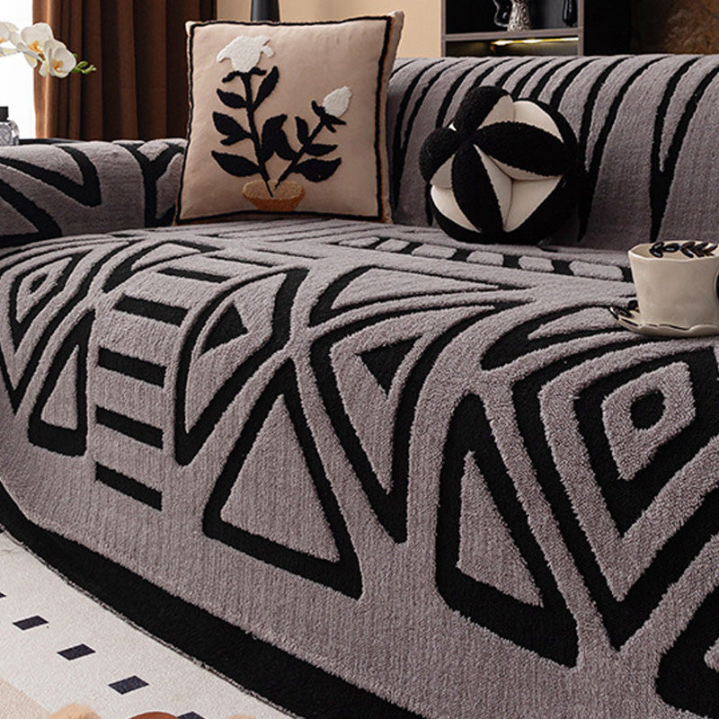 Plush Non-Slip Couch Cover, Soft Stretch Sofa Slipcover 15