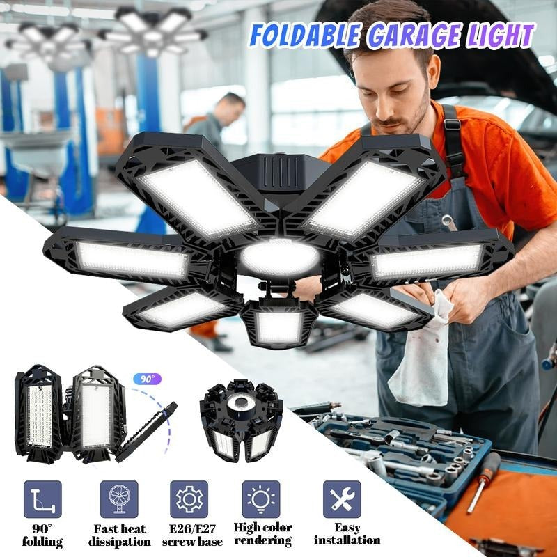 Adjustable LED Panel Light 6500K E26/E27 Garage Workshop Lamp 1