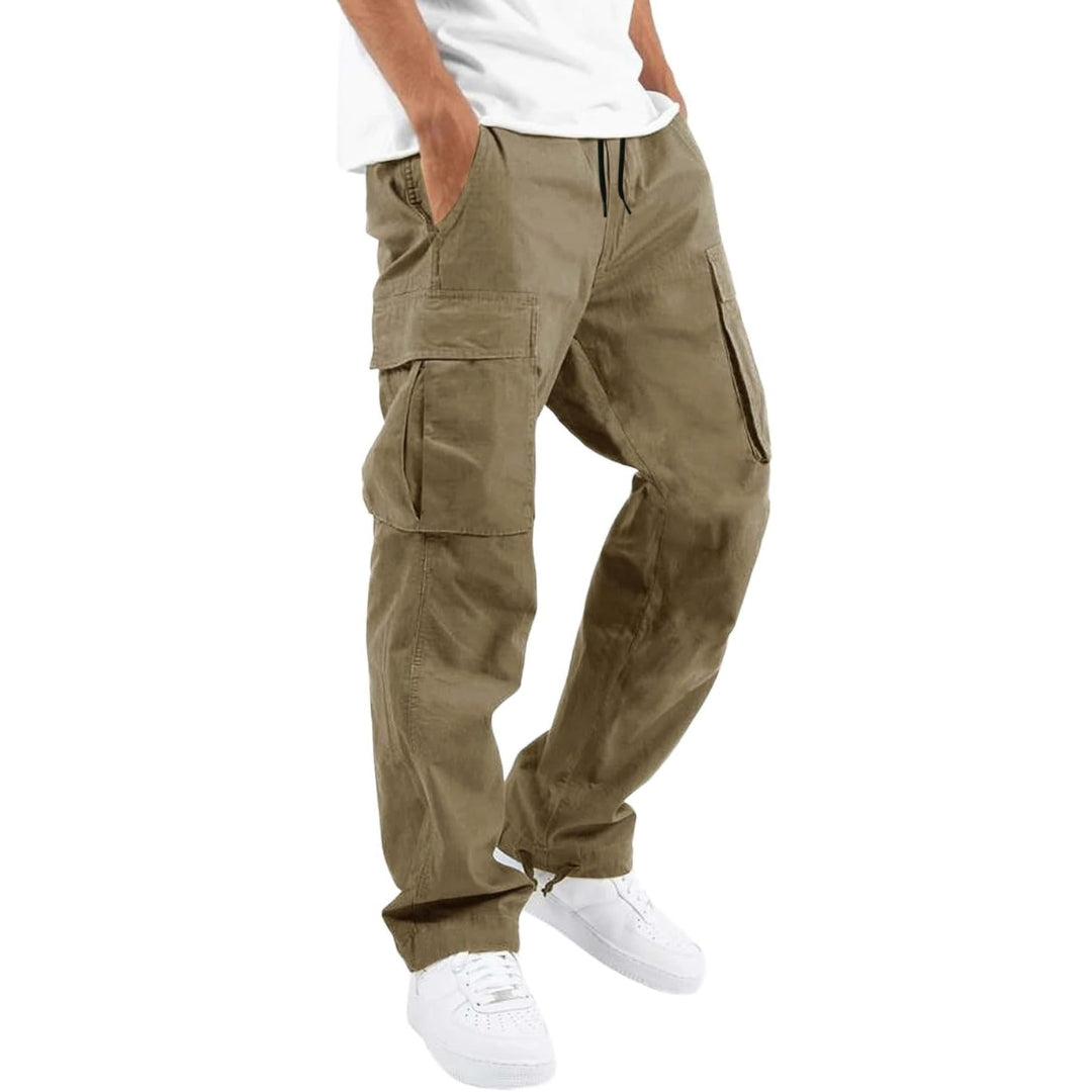 Men's Multi-Pocket Cargo Pants with Adjustable Waist 3