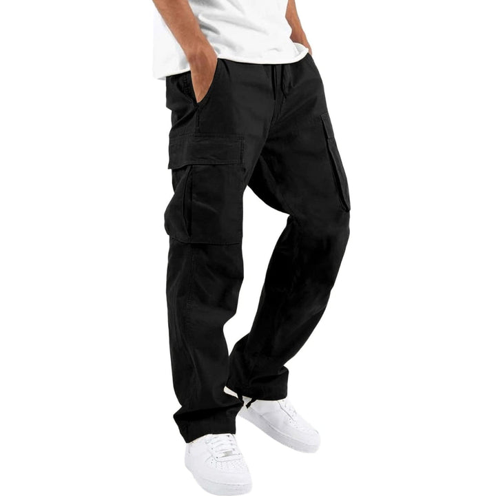 Men's Multi-Pocket Cargo Pants with Adjustable Waist 4