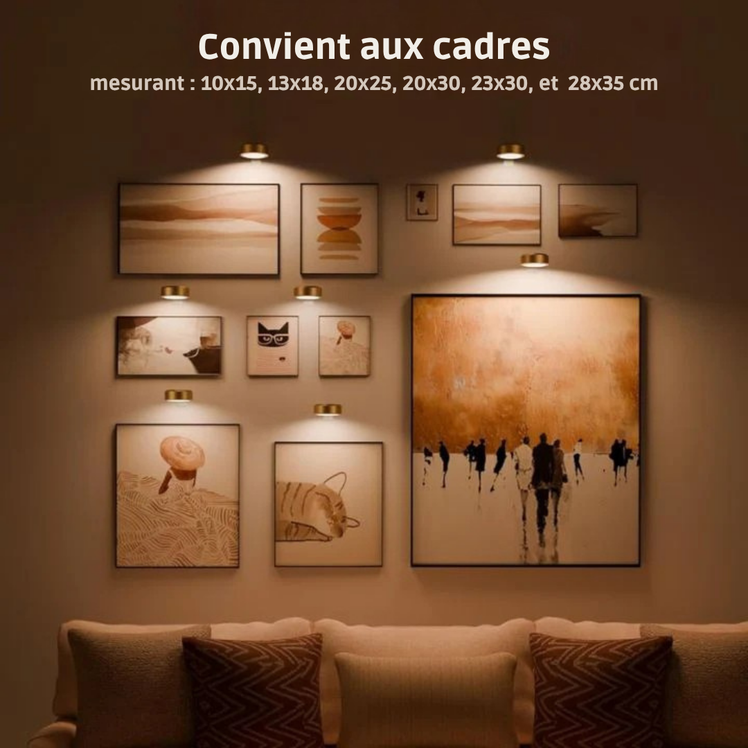 Magnetic Picture Light with 13 Color Modes, Rechargeable and Wireless, Touch and Remote Control 2