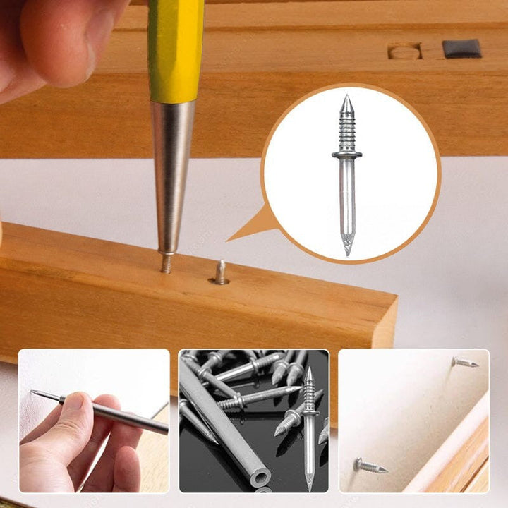 Rust-Free Molding Nails with Sleeve Tool for Mark-Free Trim Installation 2