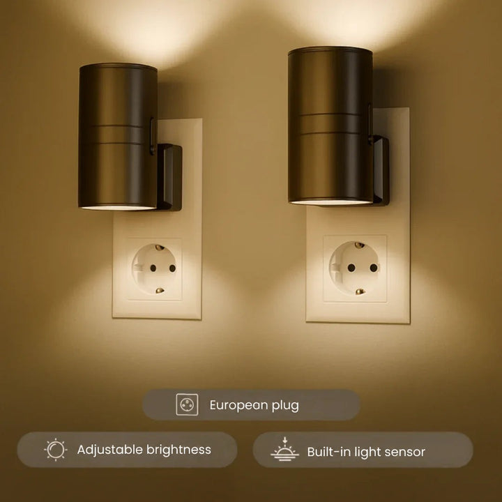 Plug-In LED Wall Light with Motion Sensor and Dimmable Brightness 1