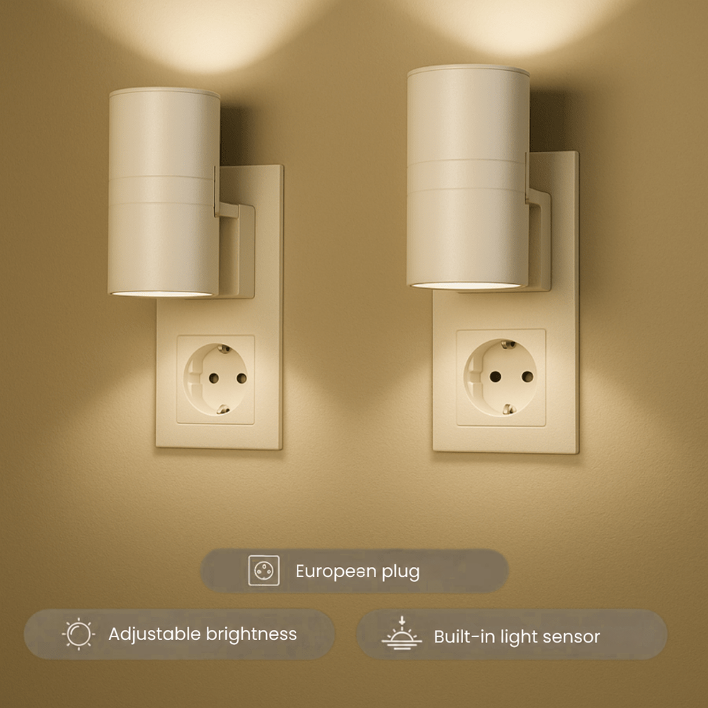 Plug-In LED Wall Light with Motion Sensor and Dimmable Brightness 2