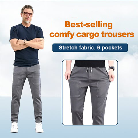 Men's Stretch Cargo Pants in Nylon/Spandex with 6 Pockets, Water Repellent, Quick Dry 11