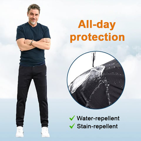 Men's Stretch Cargo Pants in Nylon/Spandex with 6 Pockets, Water Repellent, Quick Dry 14