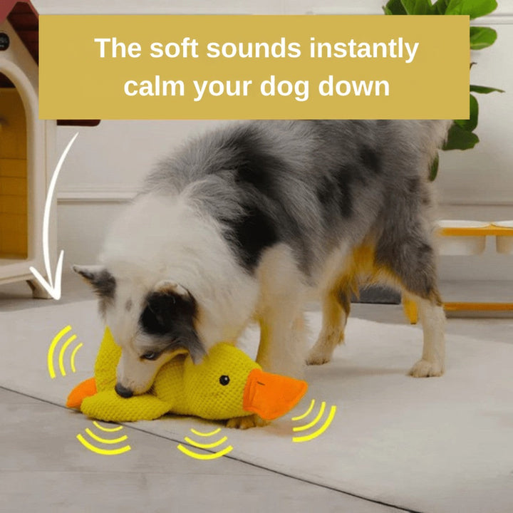 Calming Plush Duck Dog Toy with Soft Quack Sound, Set of 2 5