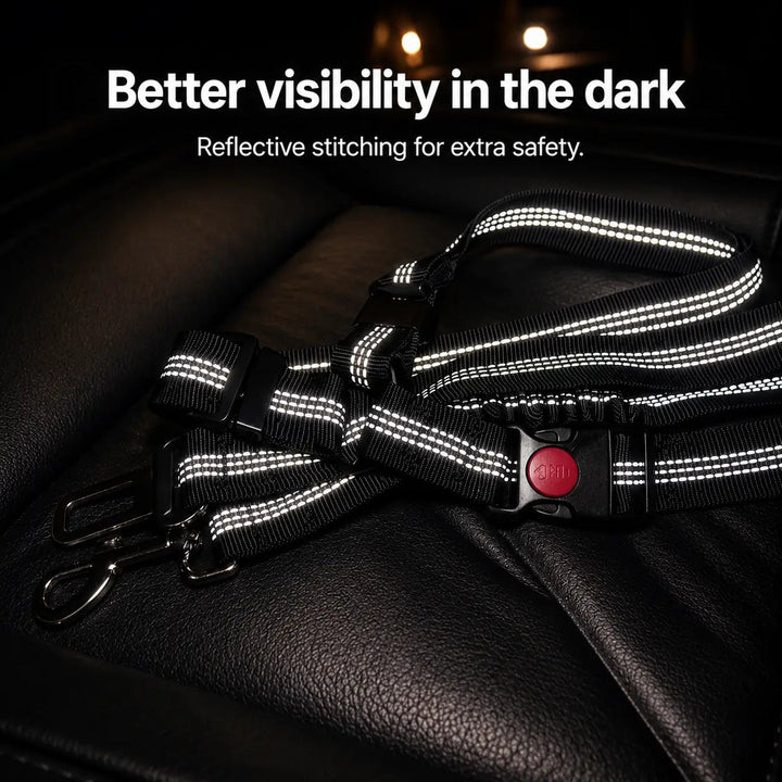 Adjustable Dog Seat Belt for Car Travel with Dual Attachment 3