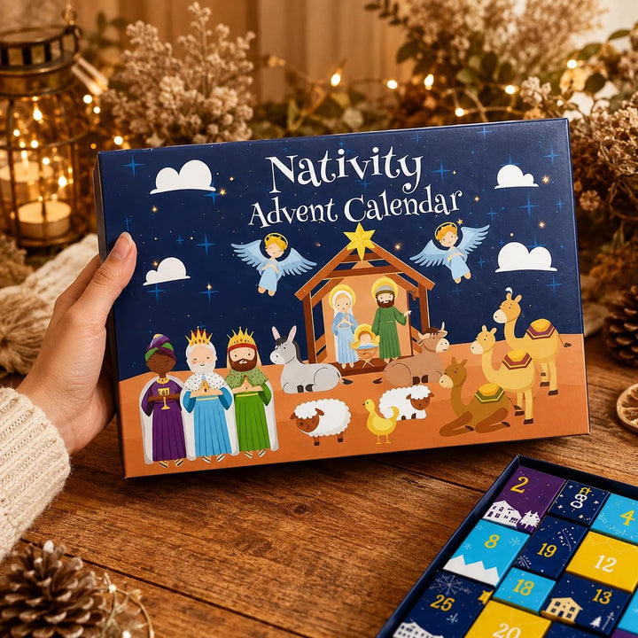 Nativity Advent Calendar for Kids with 25 Figures and Scene Pieces 4