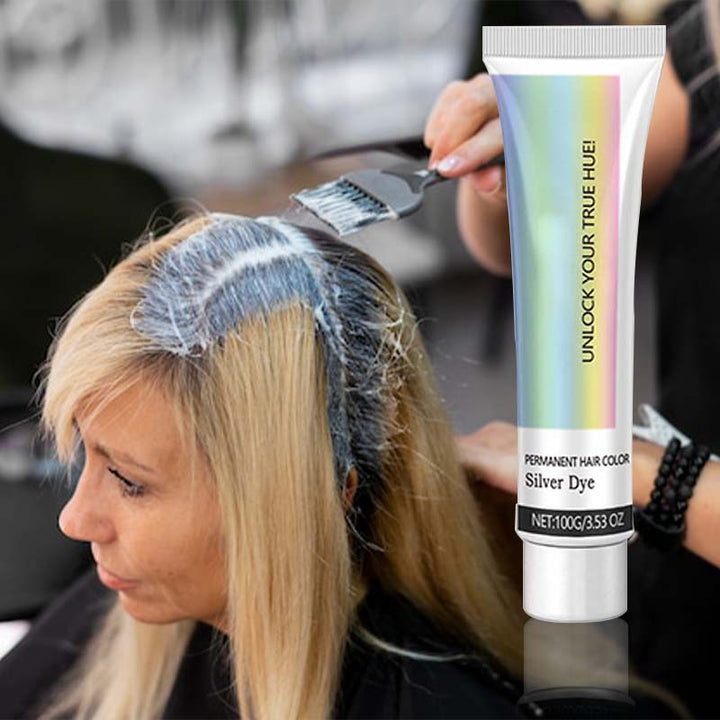 Plant-Based Silver Hair Color Cream, Ammonia-Free, Nourishing, Even Coverage 4
