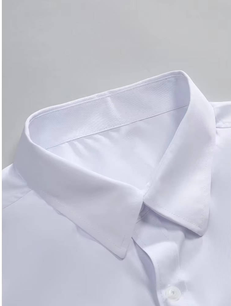Men's Slim Fit Long Sleeve Wrinkle-Free Stretch Dress Shirt 11