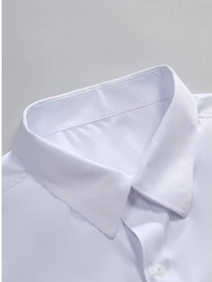 Men's Slim Fit Long Sleeve Wrinkle-Free Stretch Dress Shirt 11