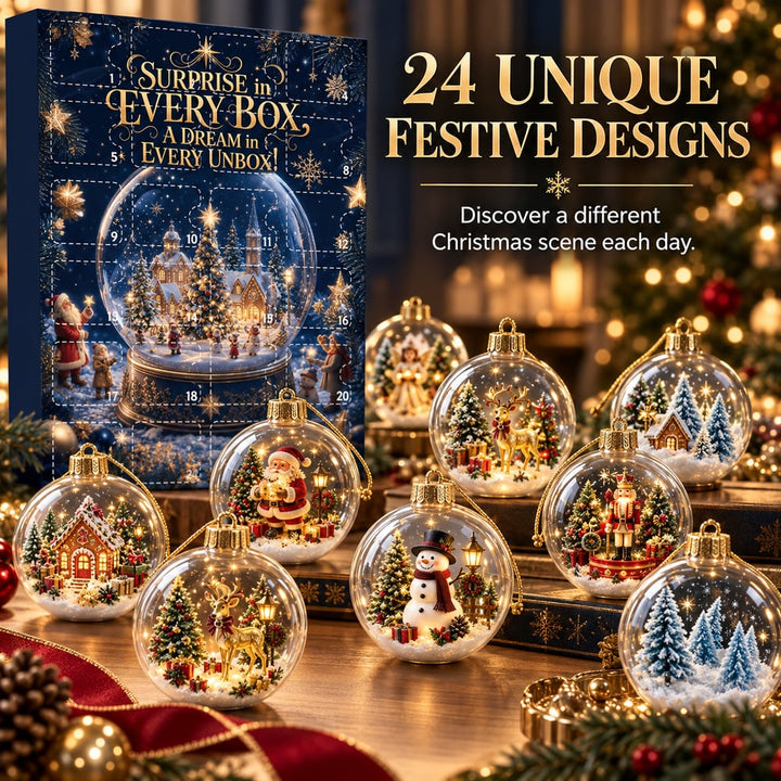 24-Day Christmas Bauble Advent Calendar 2026 – A New Ornament Every Day 1