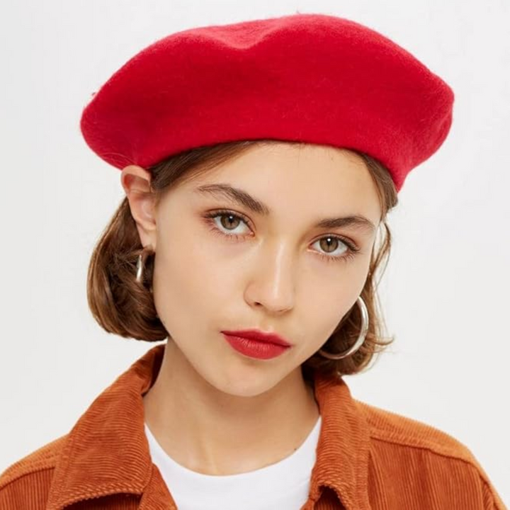 Classic French Wool Beret in 10 Colors 21