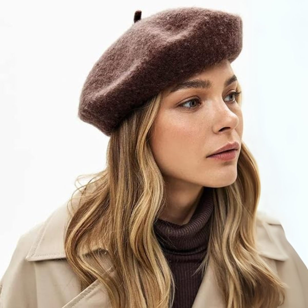 Classic French Wool Beret in 10 Colors 20