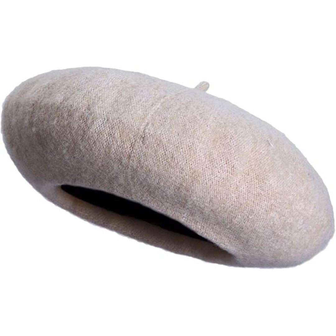 Classic French Wool Beret in 10 Colors 10