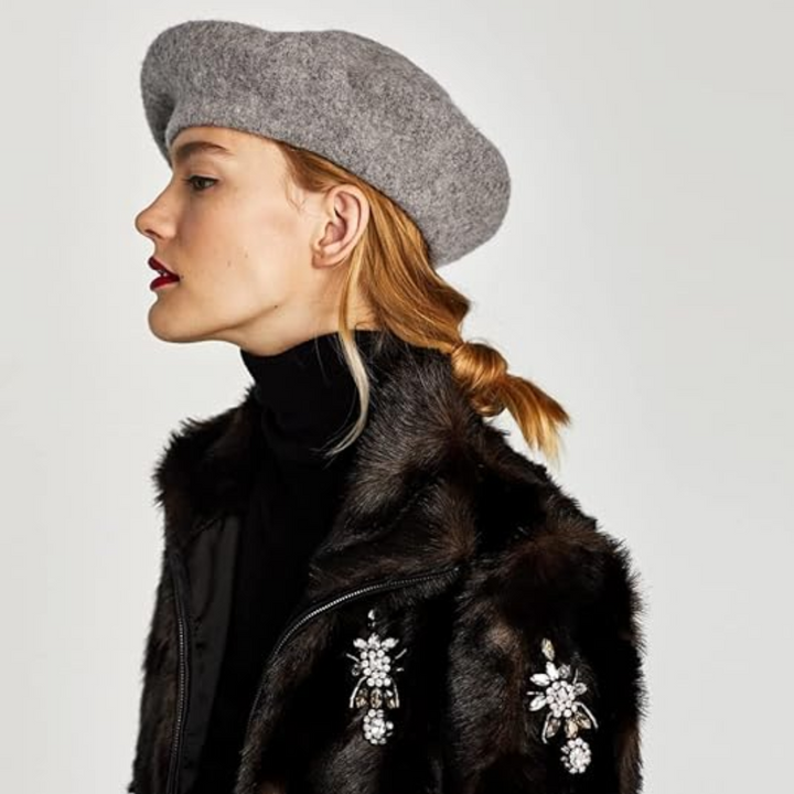 Classic French Wool Beret in 10 Colors 23
