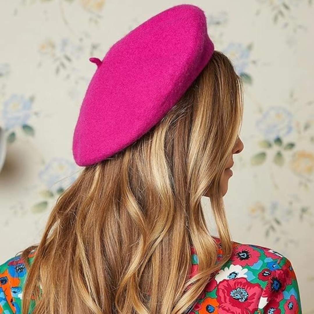 Classic French Wool Beret in 10 Colors 18