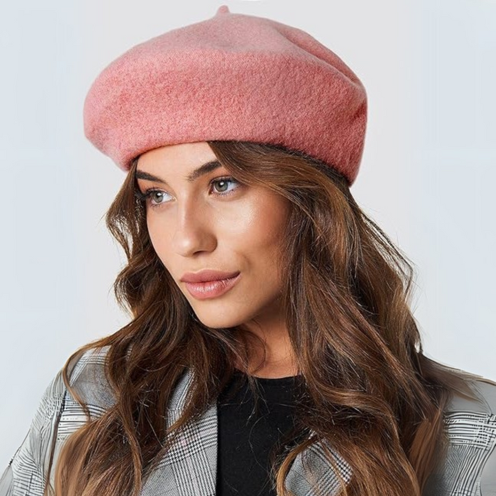 Classic French Wool Beret in 10 Colors 14