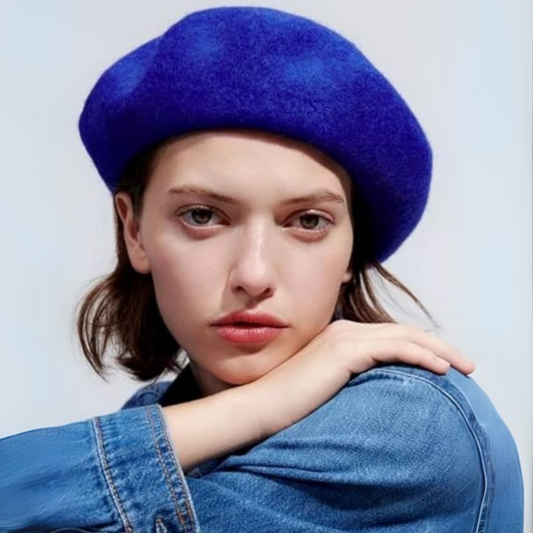 Classic French Wool Beret in 10 Colors 19