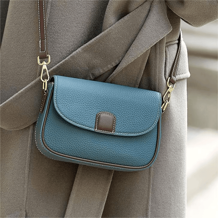 Eloise Leather Crossbody Bag, Compact Shoulder Bag with Magnetic Clasp 4