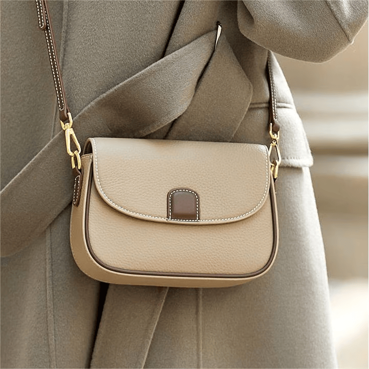 Eloise Leather Crossbody Bag, Compact Shoulder Bag with Magnetic Clasp 3