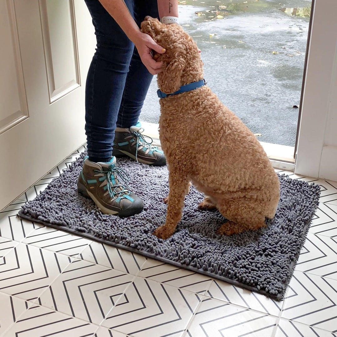 Absorbent Non-Slip Dog Door Mat for Muddy Paws 11