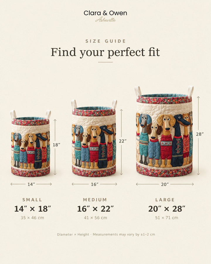 Quilted Cat Pattern Laundry Basket, Foldable Self-Standing Hamper 5