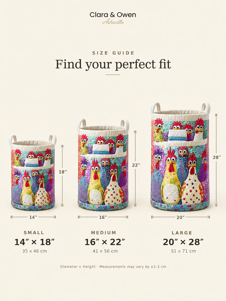 Padded Fabric Laundry Basket with Canvas Handles, Self-Standing, 3 Sizes 6