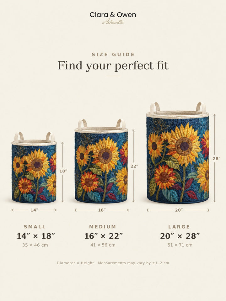 Padded Floral Laundry Basket with Sturdy Handles, Self-Standing Fabric Hamper 5