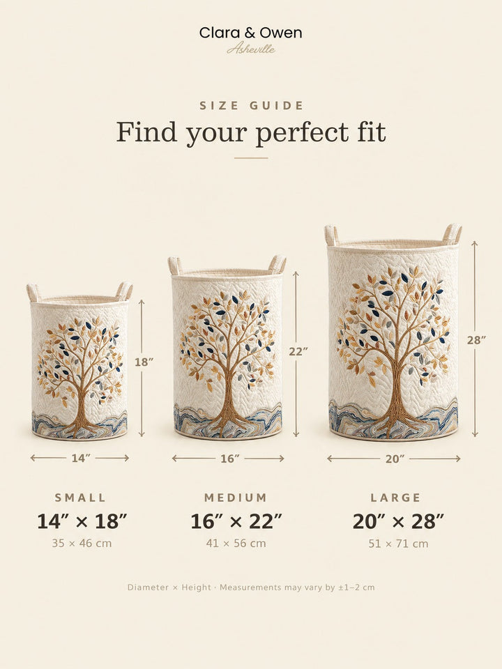 Quilted Floral Laundry Basket, Self-Standing with Sturdy Handles 5