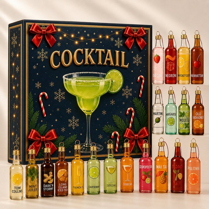 Cocktail Advent Calendar 2026 with 24 Decorative Bar Ornaments 1