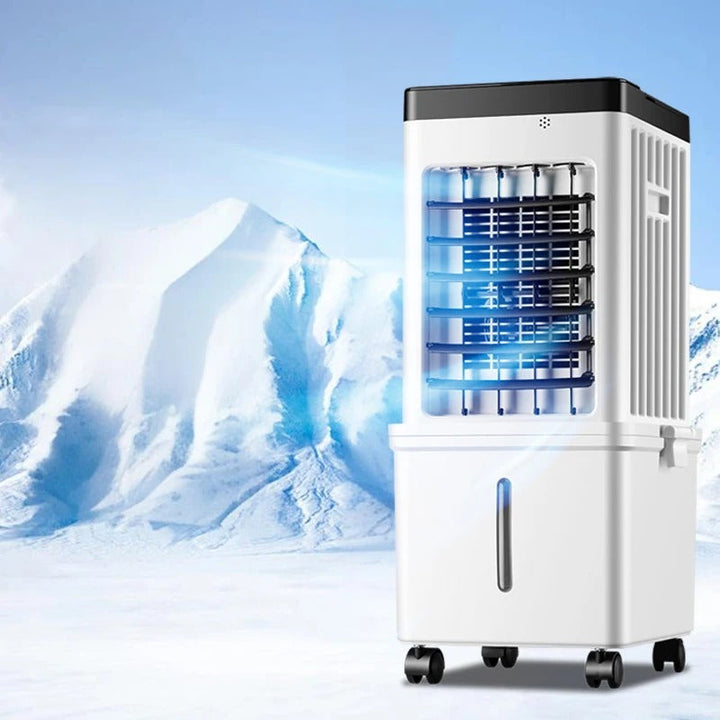 Portable Windowless Air Cooler with Humidifier and Air Purifier, Remote and Timer 1