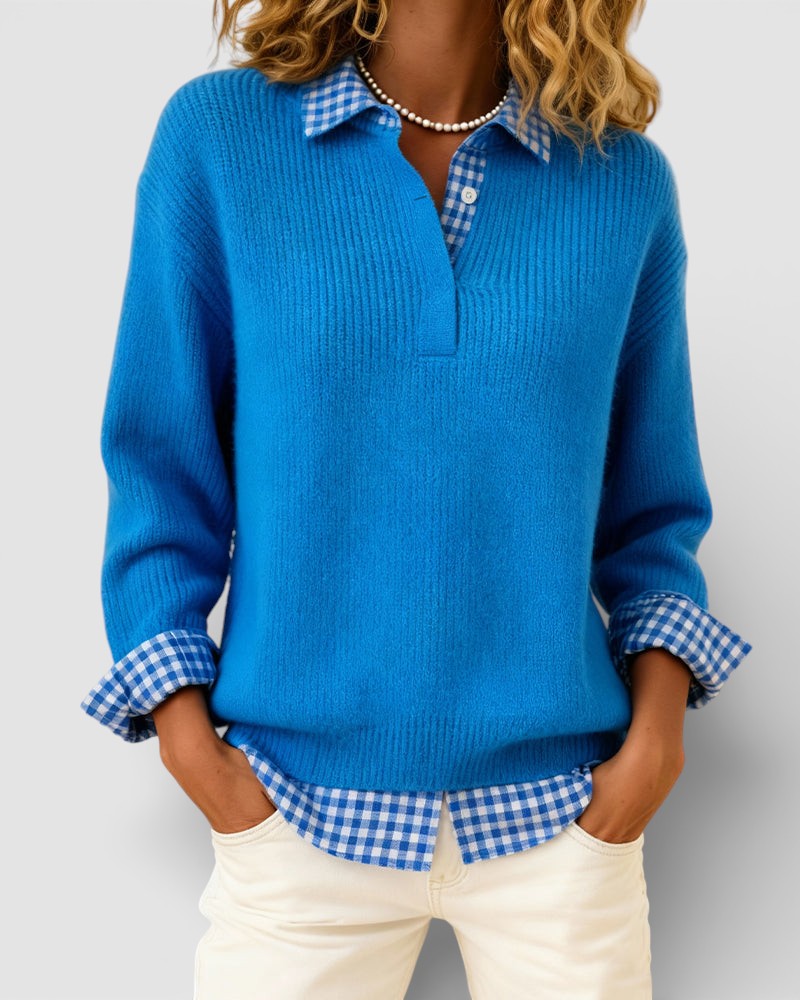 Chic Knit V-Neck Sweater 1