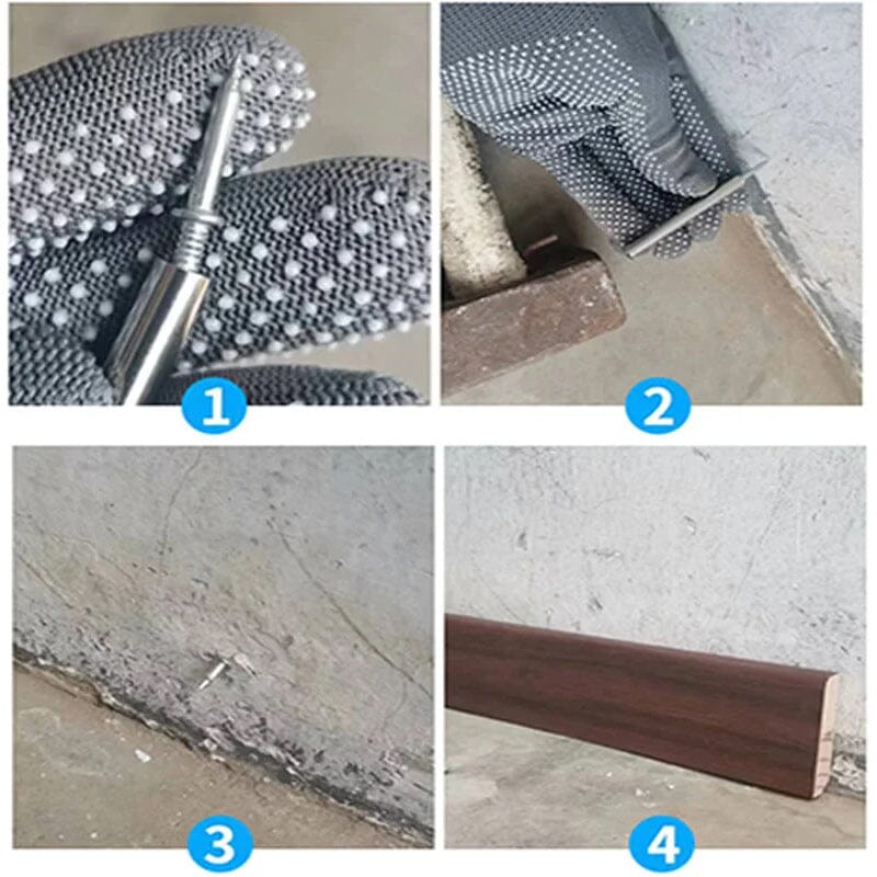 Rust-Free Molding Nails with Sleeve Tool for Mark-Free Trim Installation 6