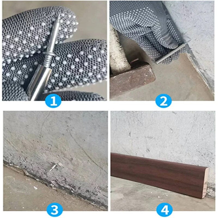 Rust-Free Molding Nails with Sleeve Tool for Mark-Free Trim Installation 6