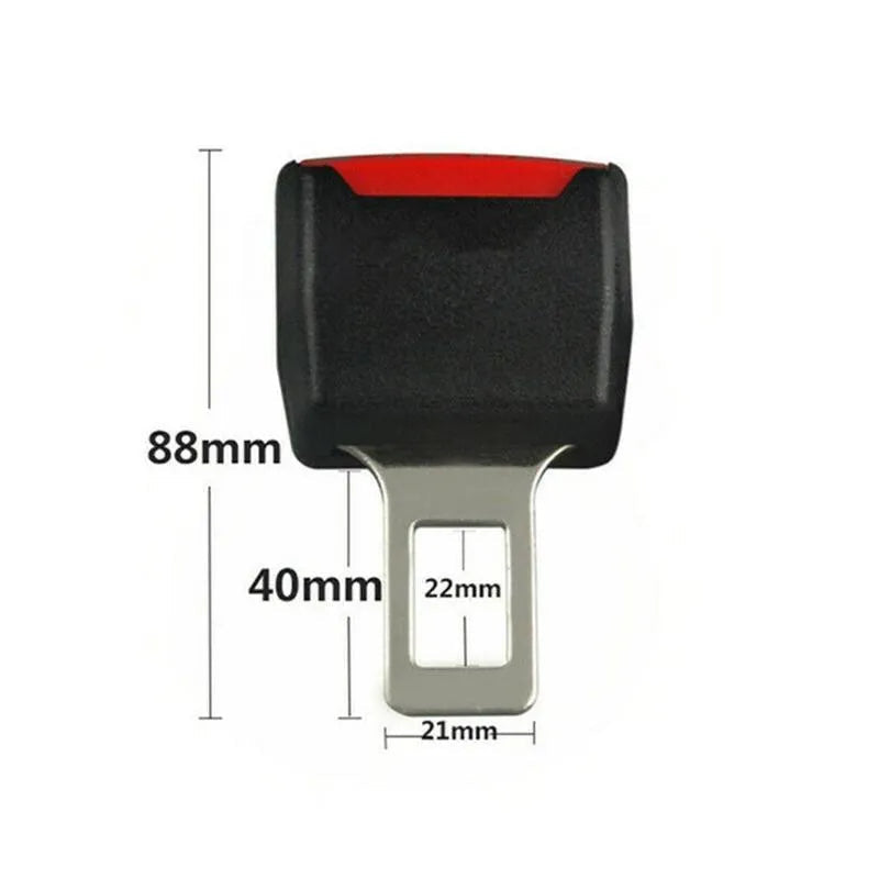 Seat Belt Alarm Silencer Plugs, 2-Pack, Black Buckle Inserts 8