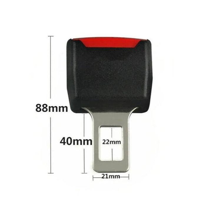 Seat Belt Alarm Silencer Plugs, 2-Pack, Black Buckle Inserts 8