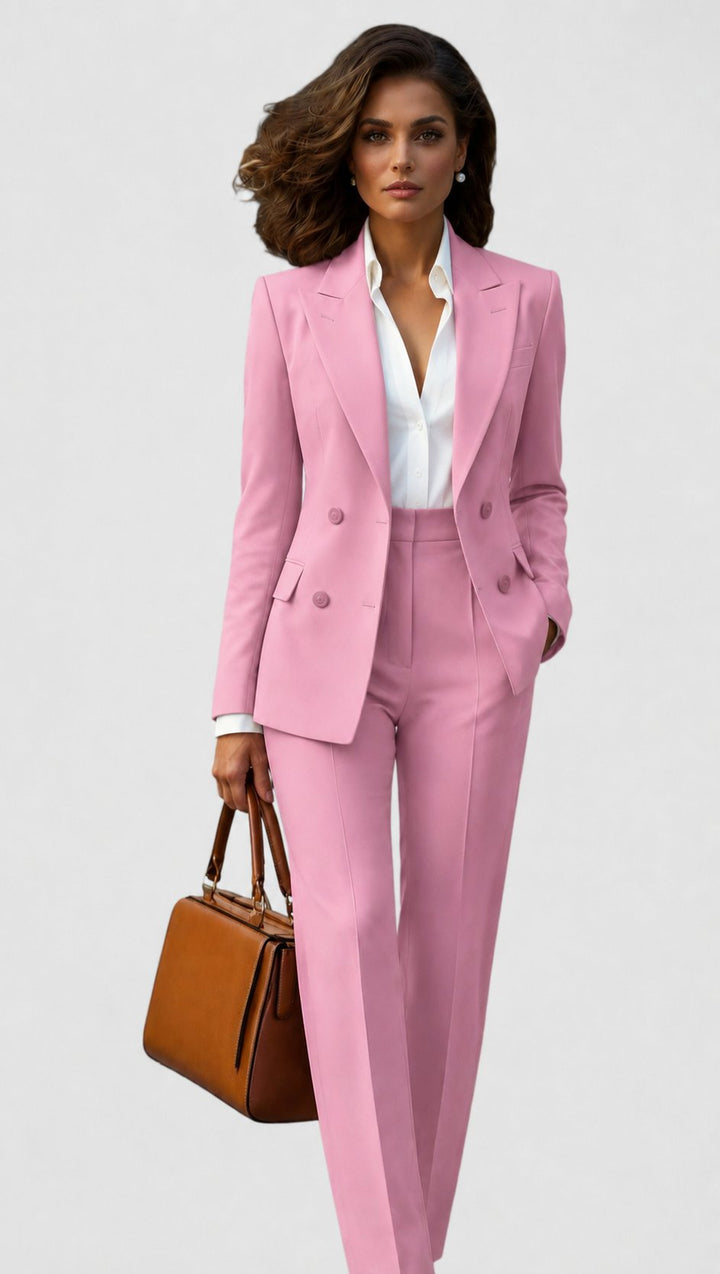 Women's Two-Piece Set: Long-Sleeve Blazer and Straight-Leg Pants 5