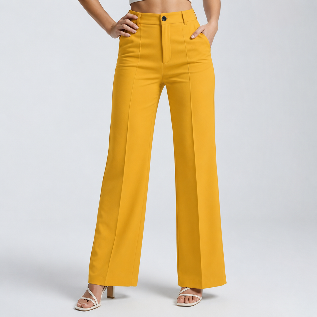 Women's High Waist Straight Leg Pants 17