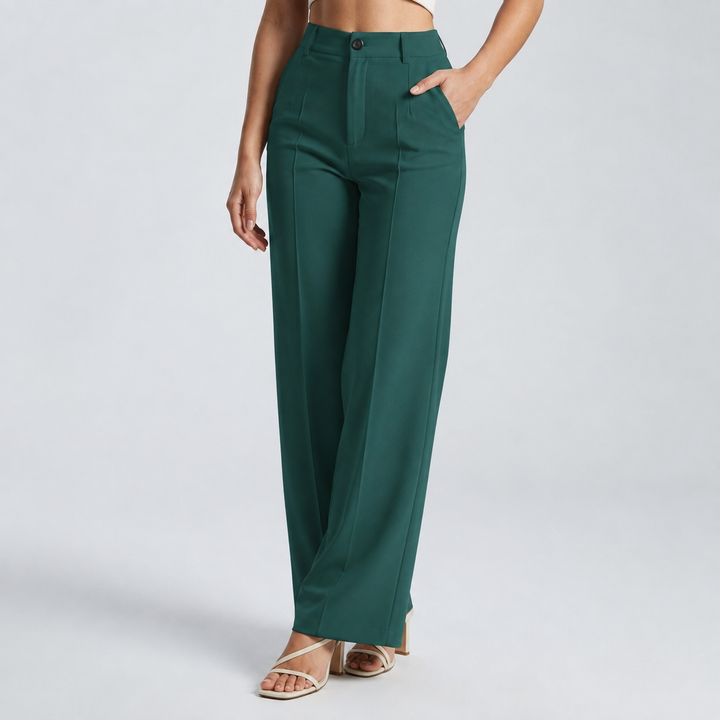 Women's High Waist Straight Leg Pants 19