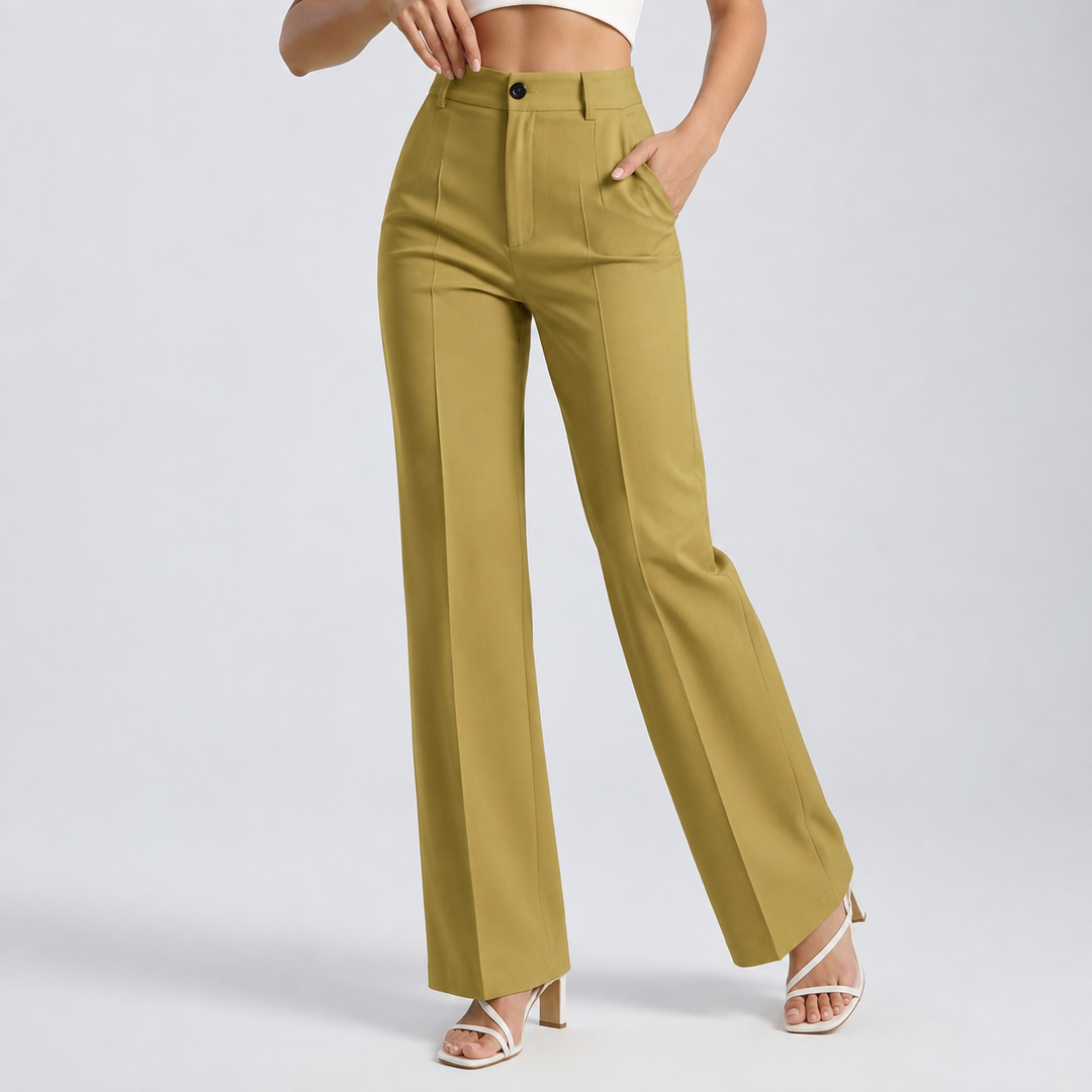 Women's High Waist Straight Leg Pants 21
