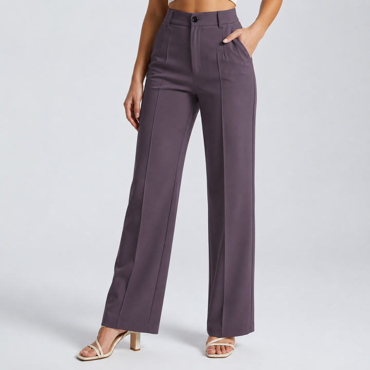 Women's High Waist Straight Leg Pants 22