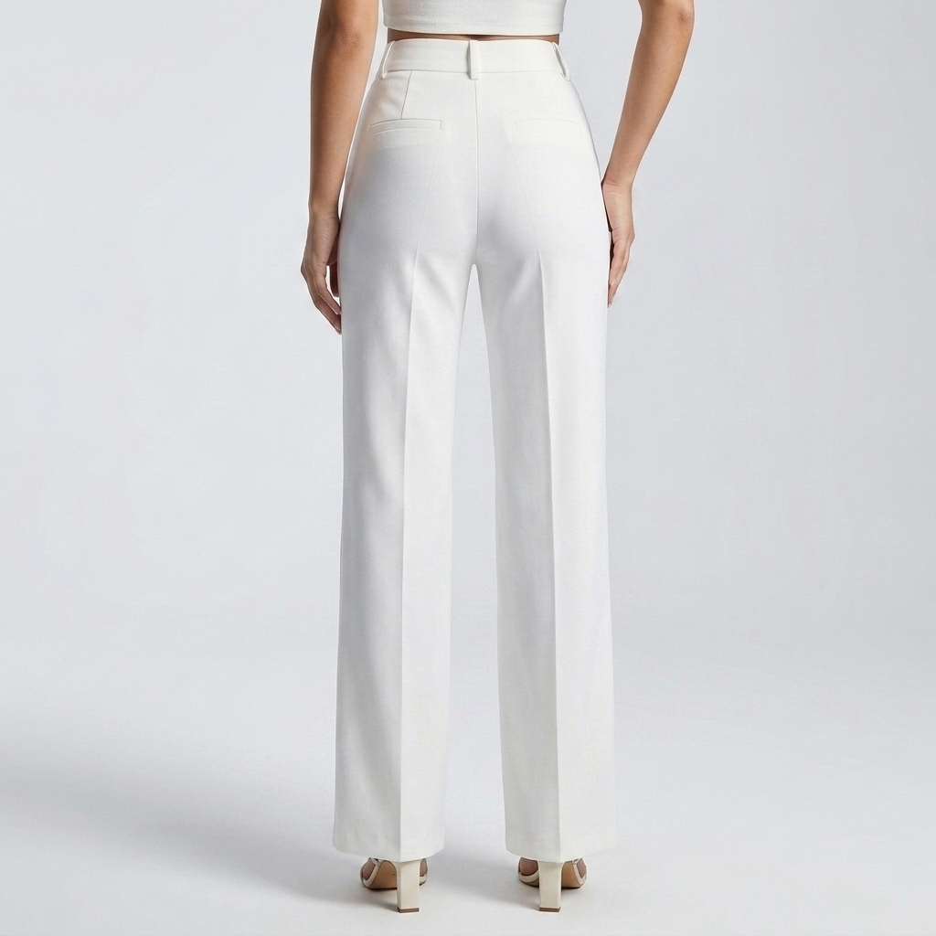Women's High Waist Straight Leg Pants 3